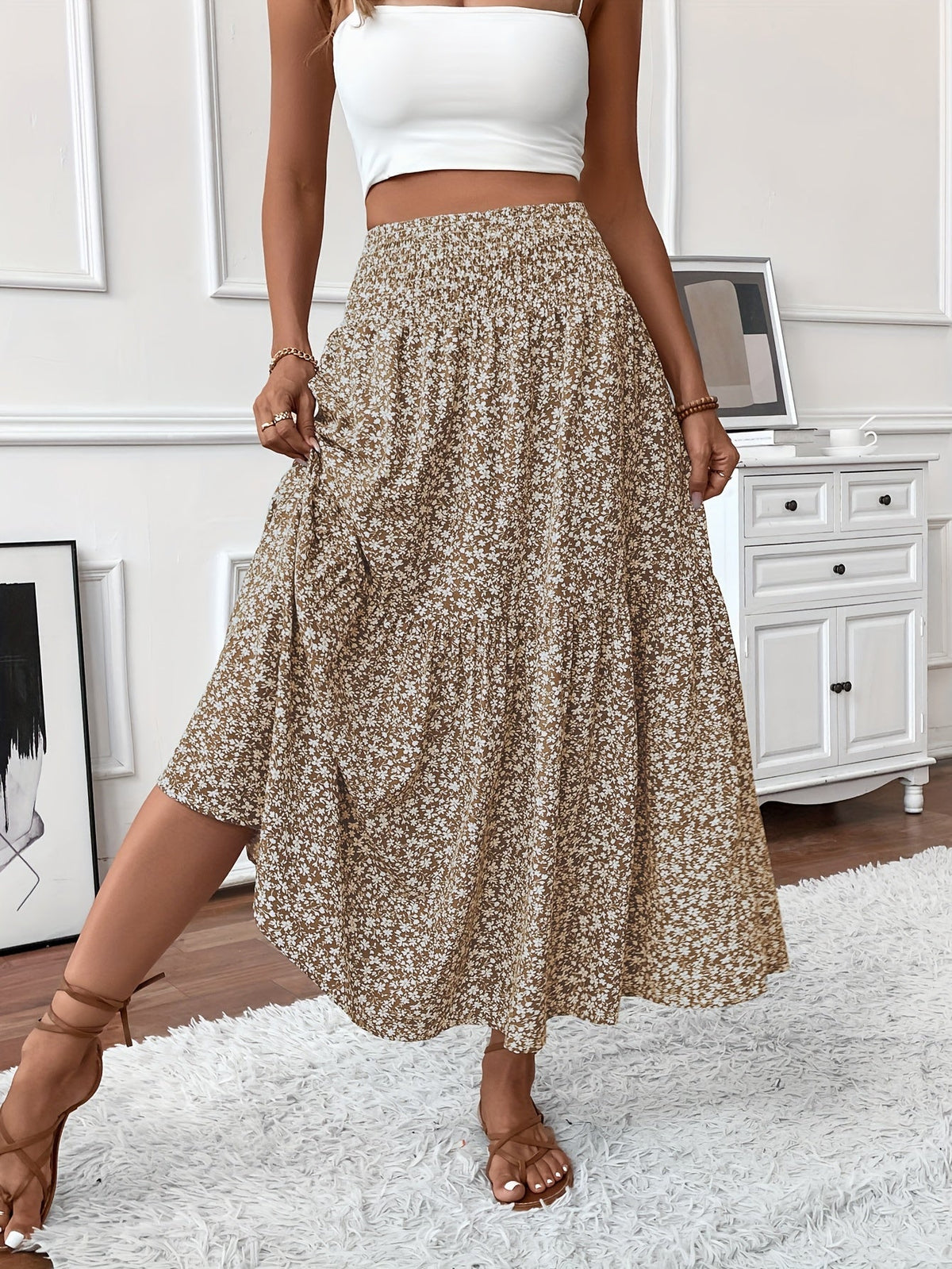 Elena | Ditsy Floral Skirt