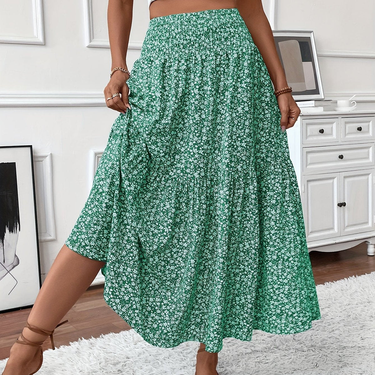 Elena | Ditsy Floral Skirt
