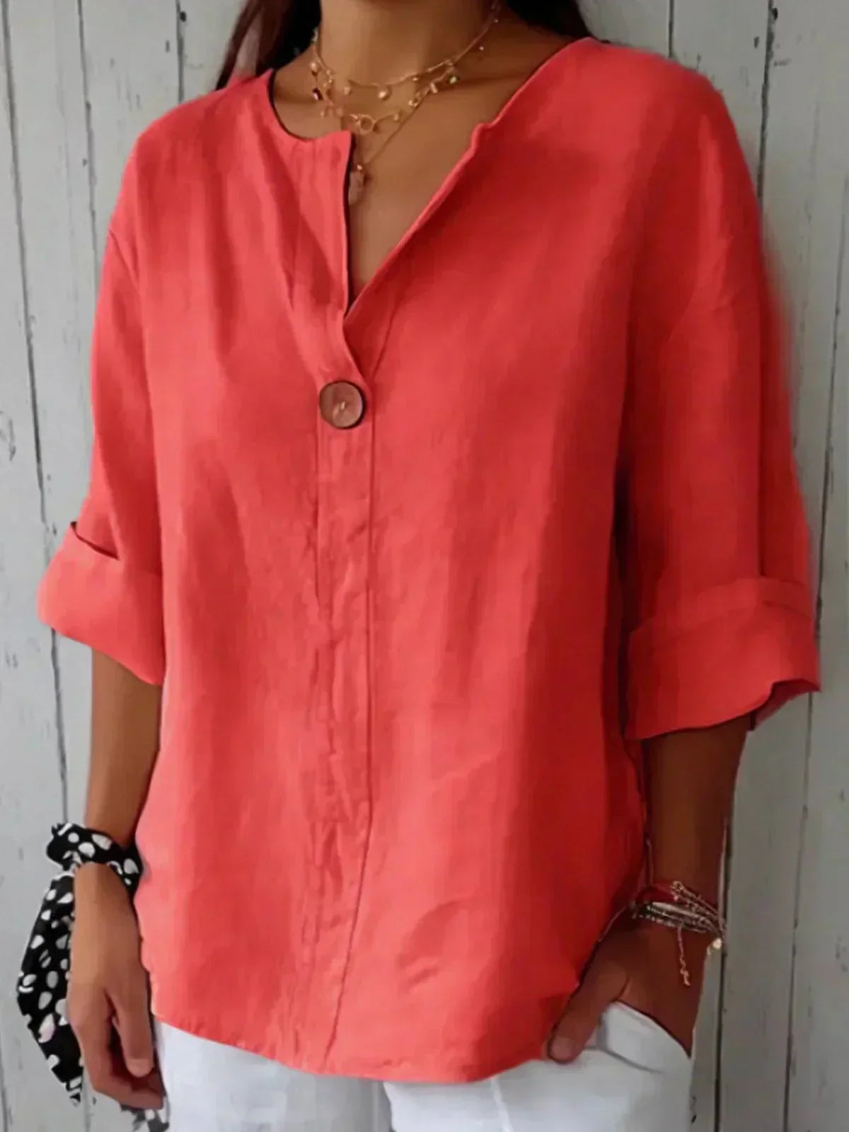 Zoe | Relaxed V-Neck Top