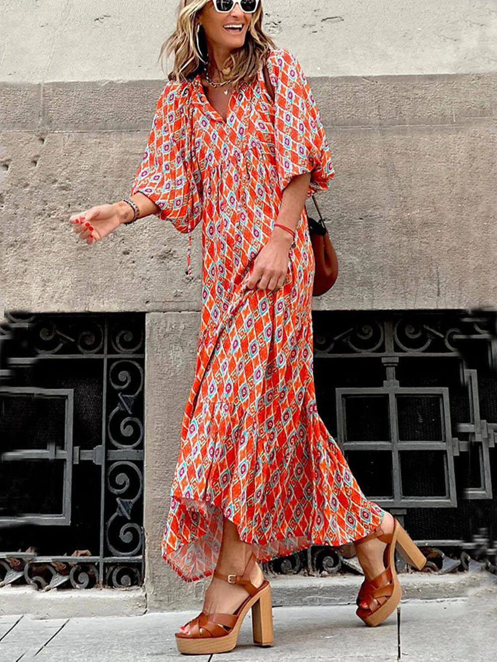 Ashley | Printed Maxi Dress