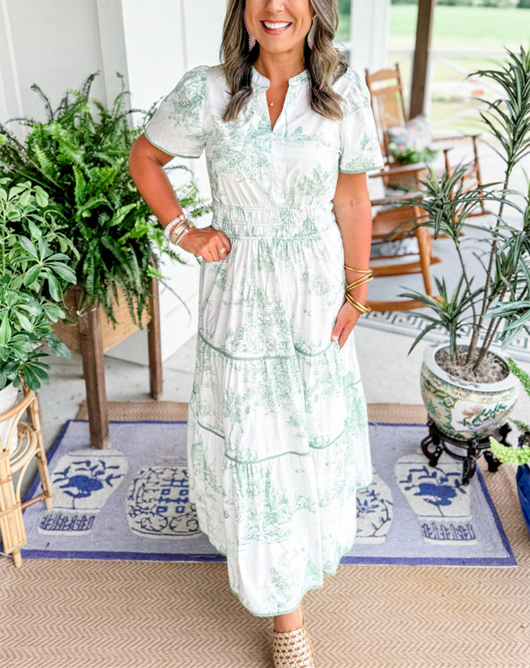 Nicole | Classic Toile Maxi
