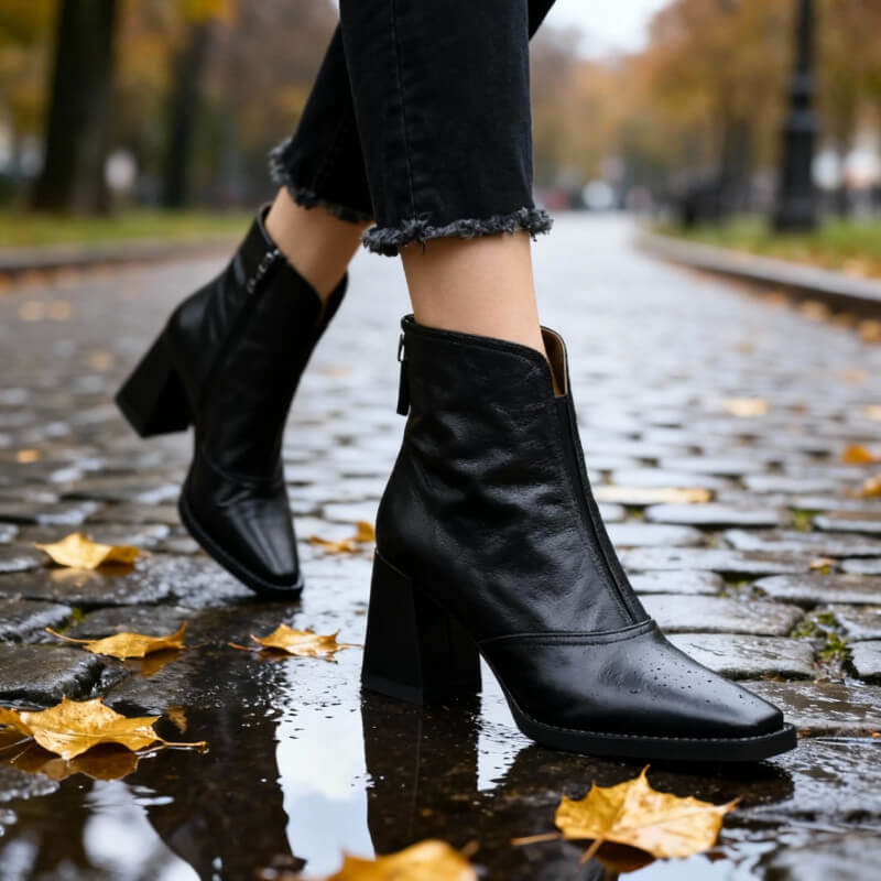 Camille | Comfortable Boots with Toe Cap