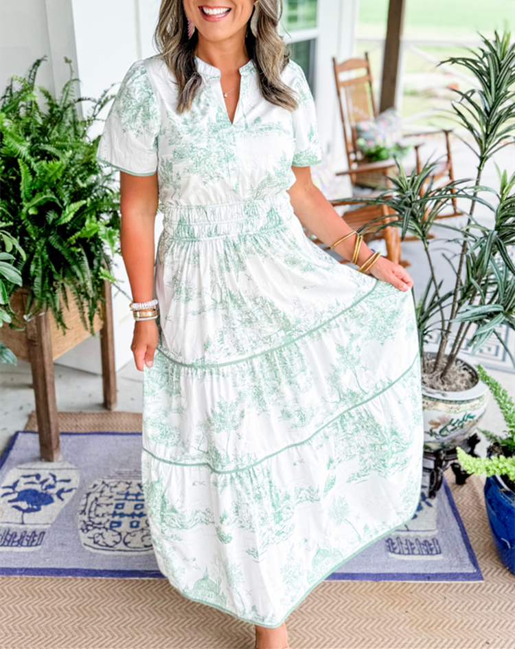 Nicole | Classic Toile Maxi