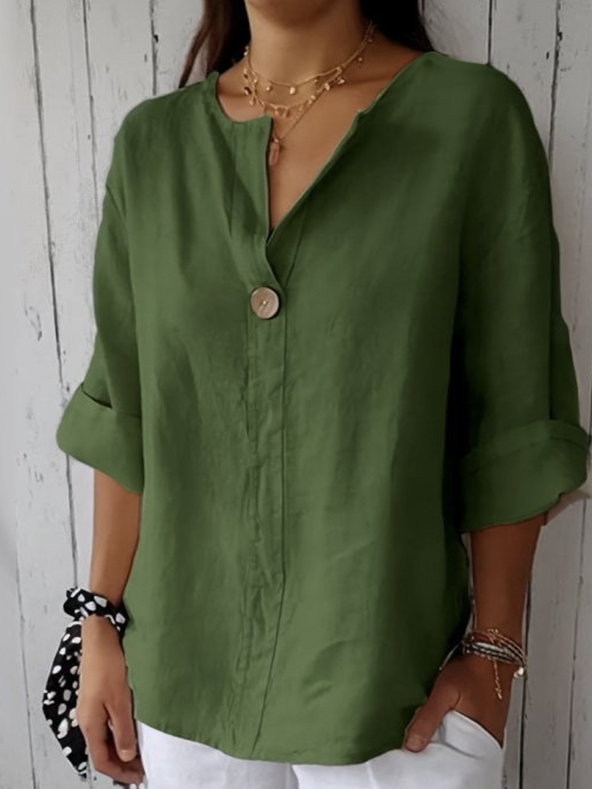 Zoe | Relaxed V-Neck Top