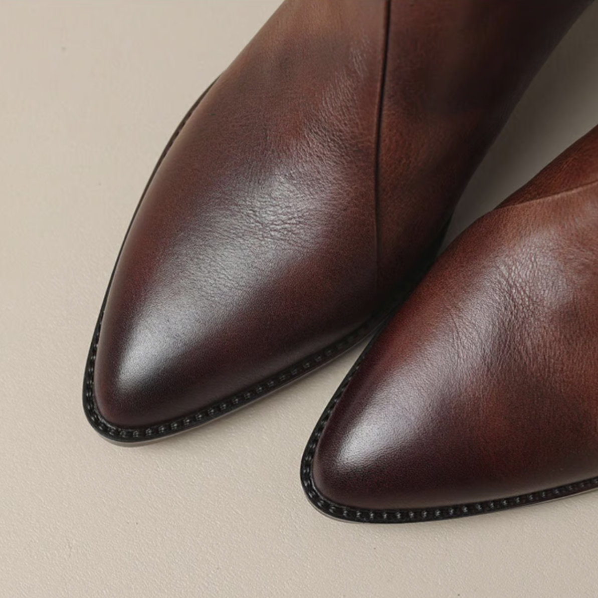 Anita | Luxury ankle boots with low heel