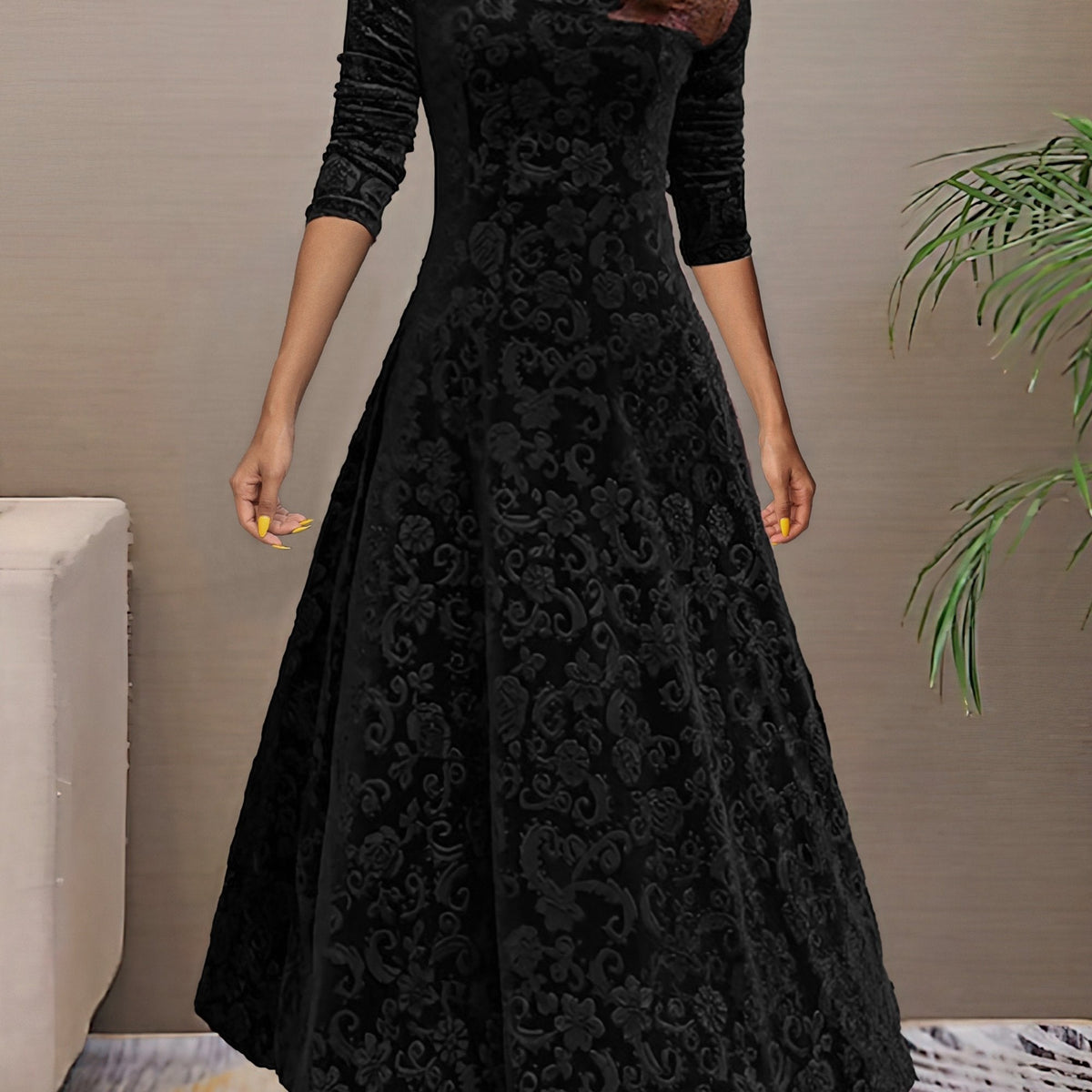 Nancy | Velvet Elegance Dress