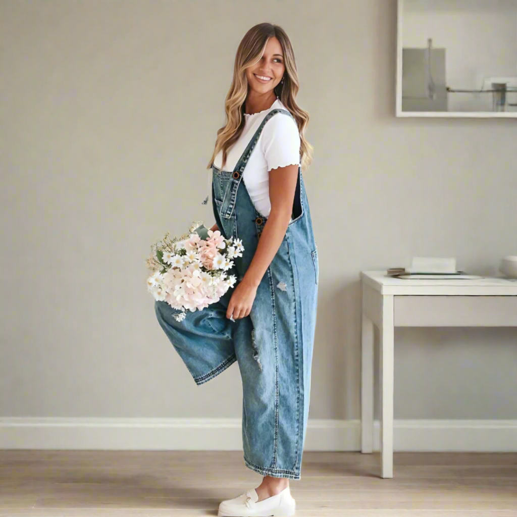 Beverley | Vintage Wash Adjustable Jumpsuit