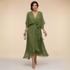 Monica | V-Neck Chiffon Dress