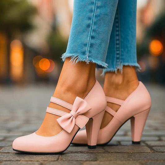 Bella | Elegant Bow-detail Occasion Heels