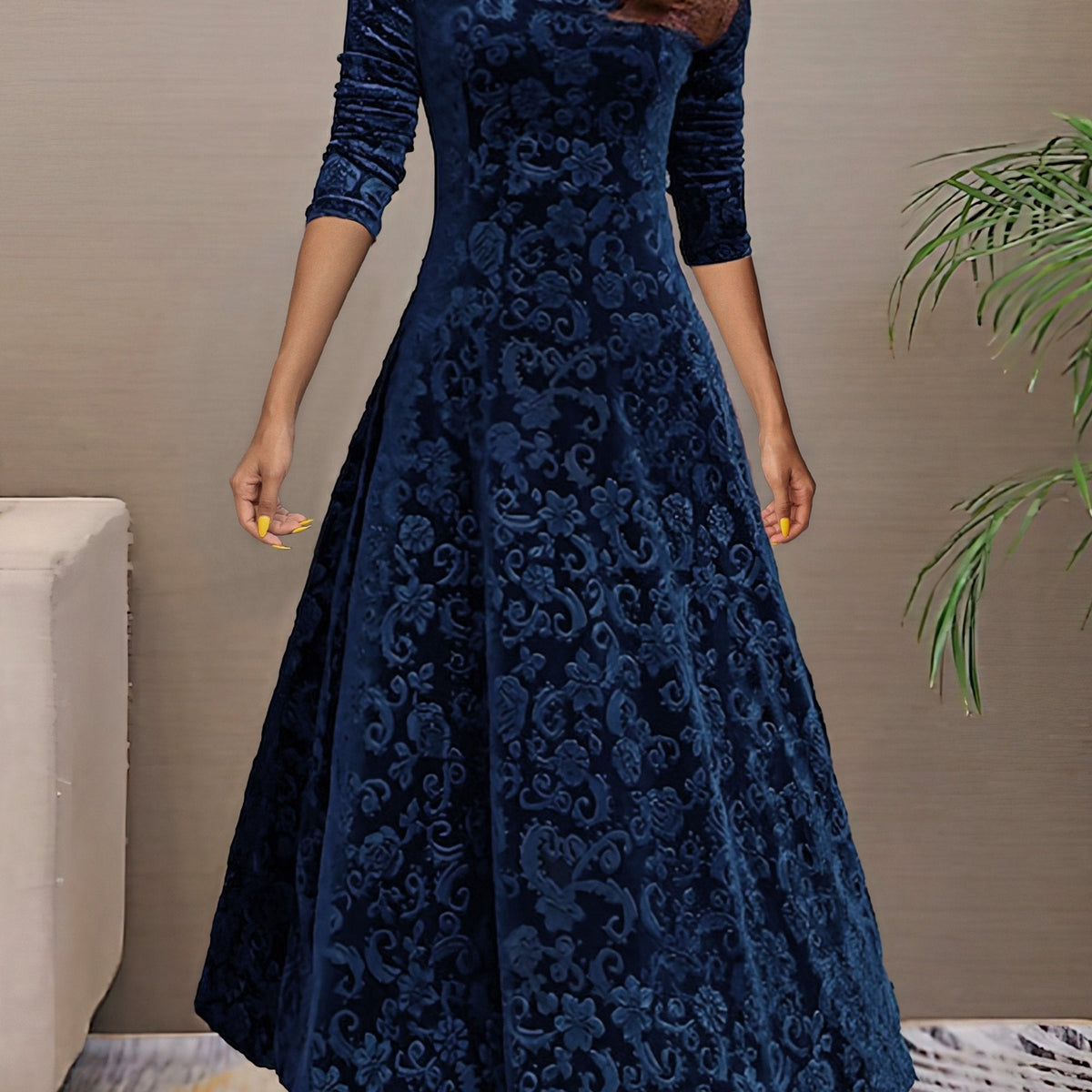 Nancy | Velvet Elegance Dress