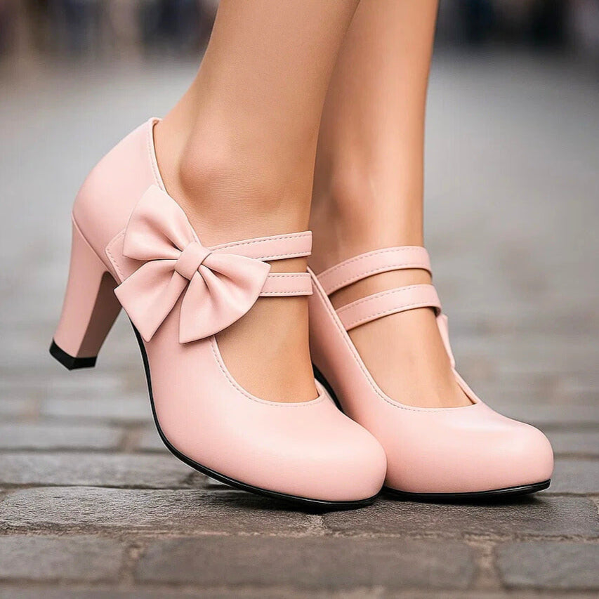 Bella | Elegant Bow-detail Occasion Heels