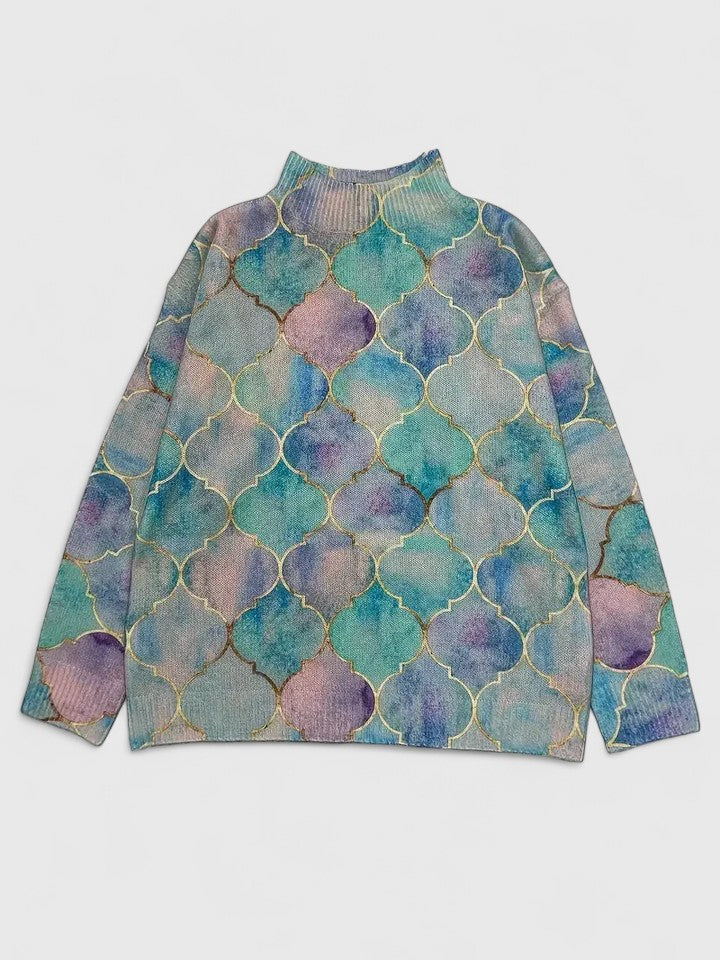 Selah | Ornate Gold Sweater