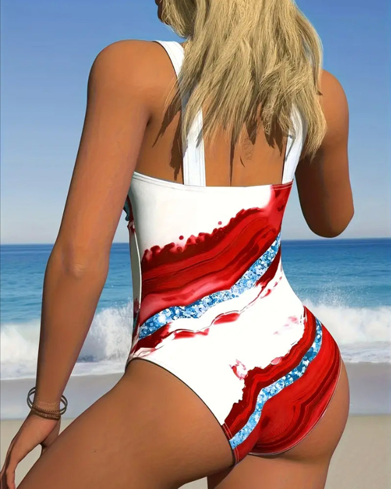 Ashley | Printed One-Piece Swimsuit