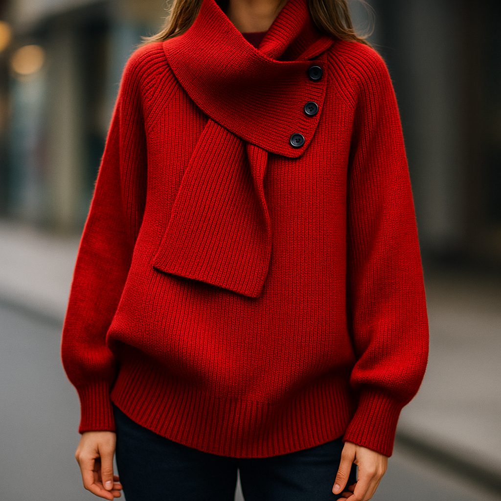 Victoria | Scarf Collar Sweater