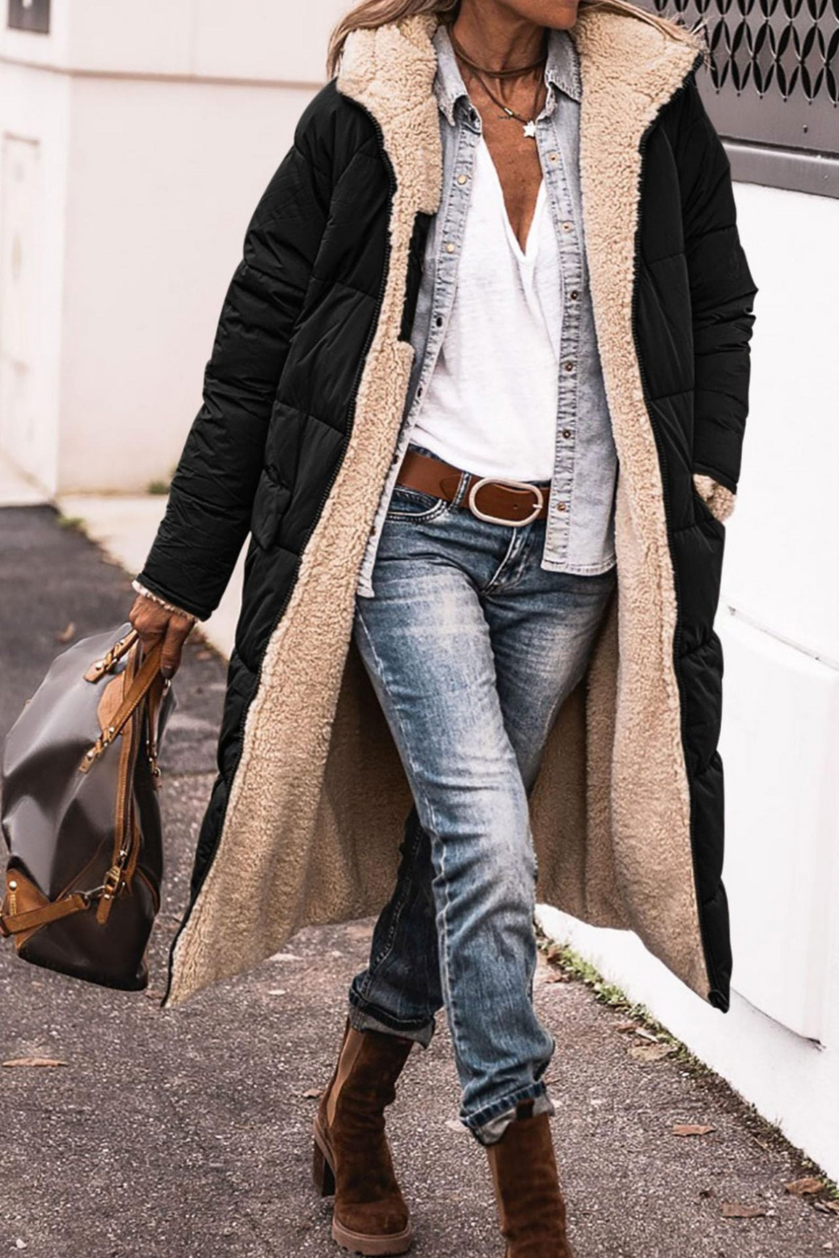 Amelia | Elegant Reversible Coat for Women