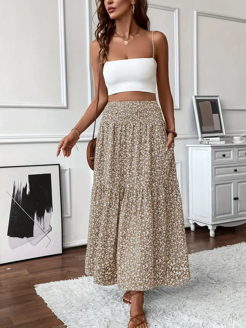 Elena | Ditsy Floral Skirt