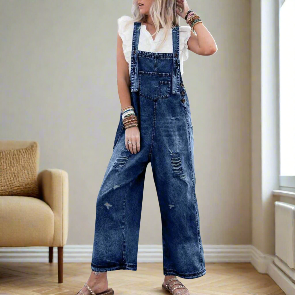 Beverley | Vintage Wash Adjustable Jumpsuit