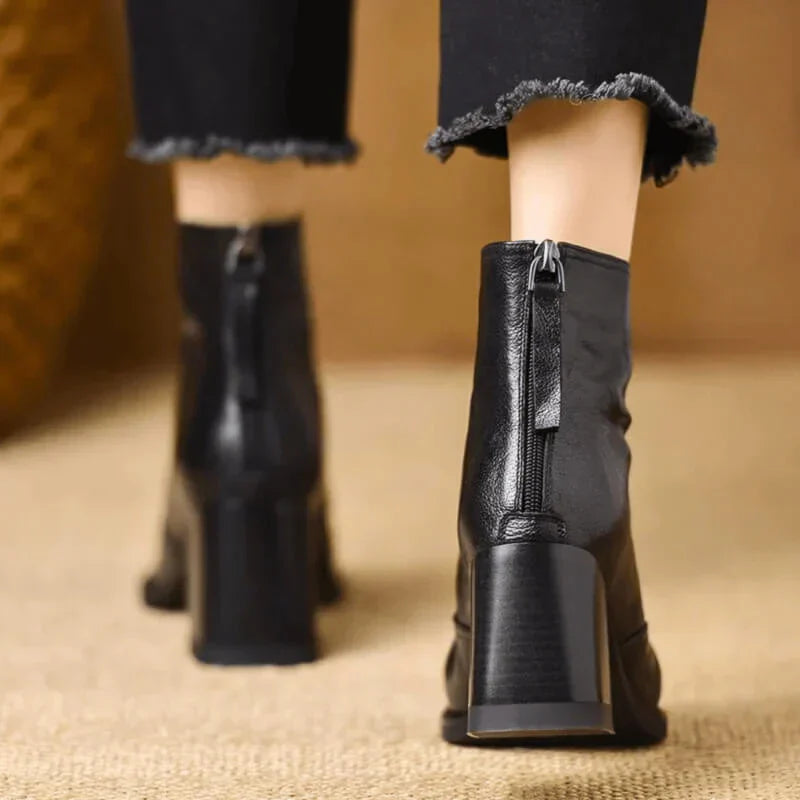 Camille | Comfortable Boots with Toe Cap