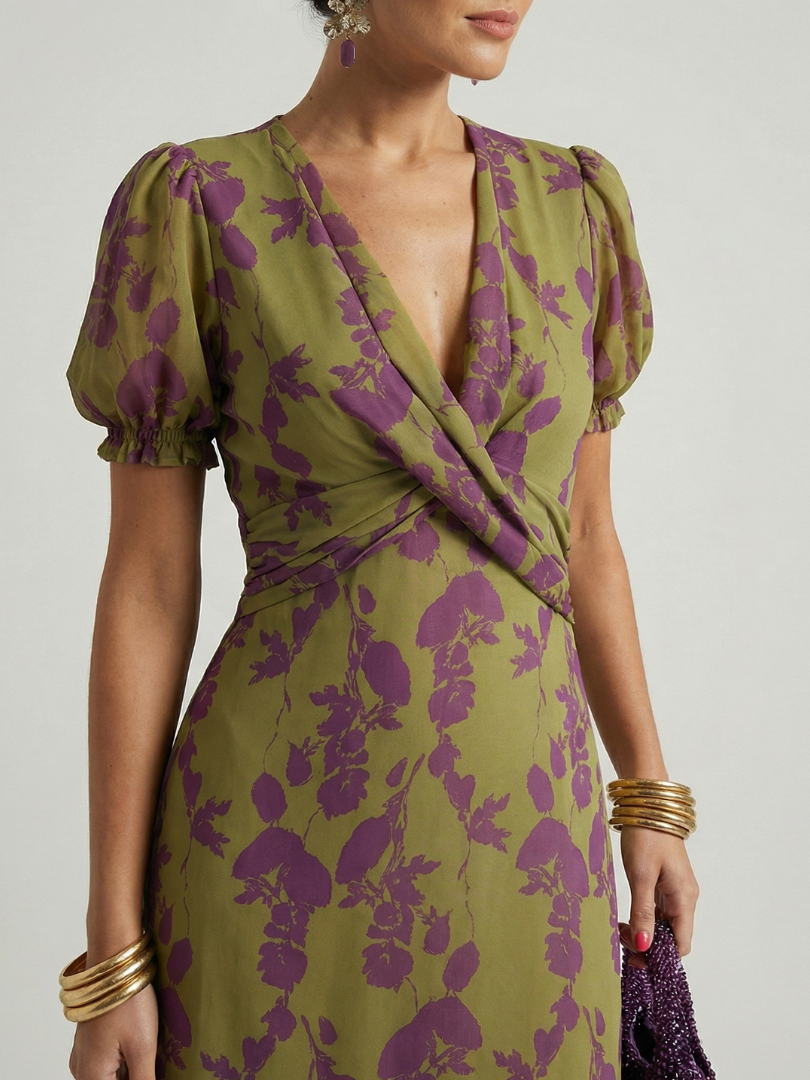 Vina | Relaxed Floral Midi Dress