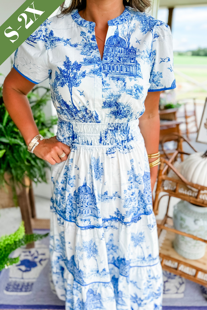 Nicole | Classic Toile Maxi