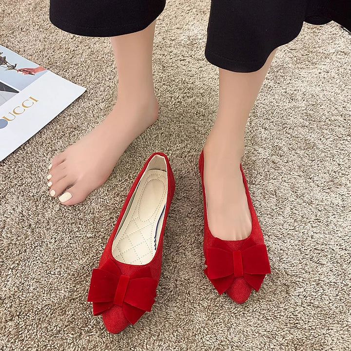 Emmy | Bow Block Heel Pumps
