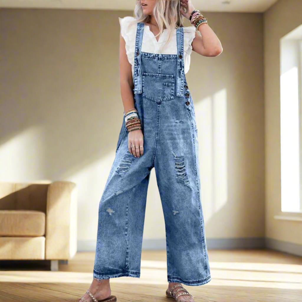 Beverley | Vintage Wash Adjustable Jumpsuit