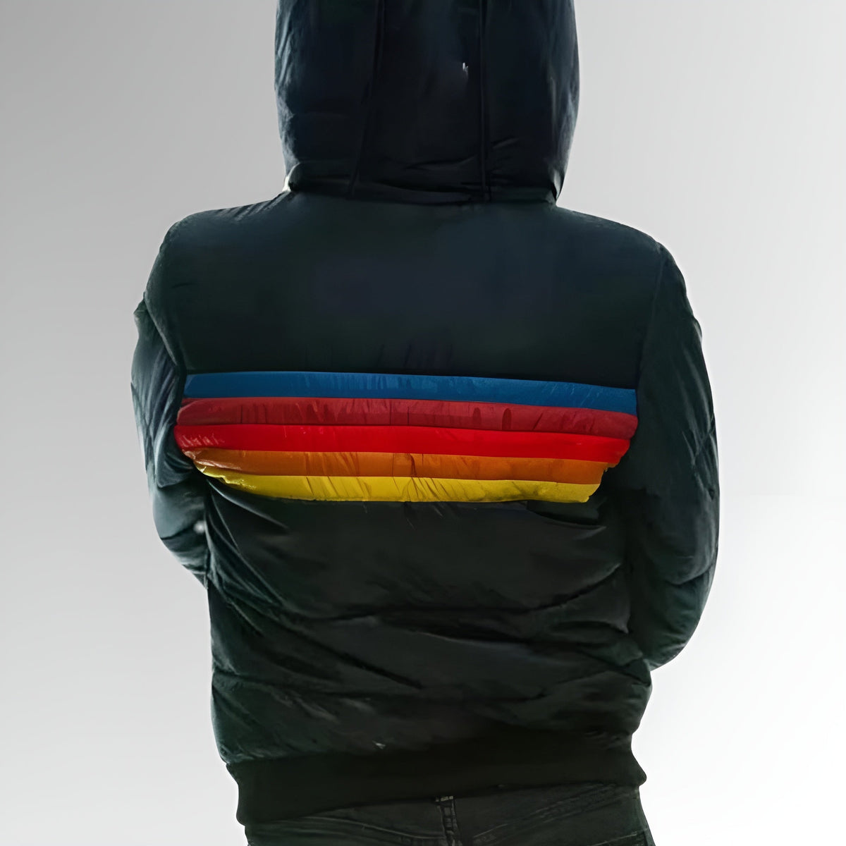 Ivy  | Zip-Up Jacket with Rainbow Stripes