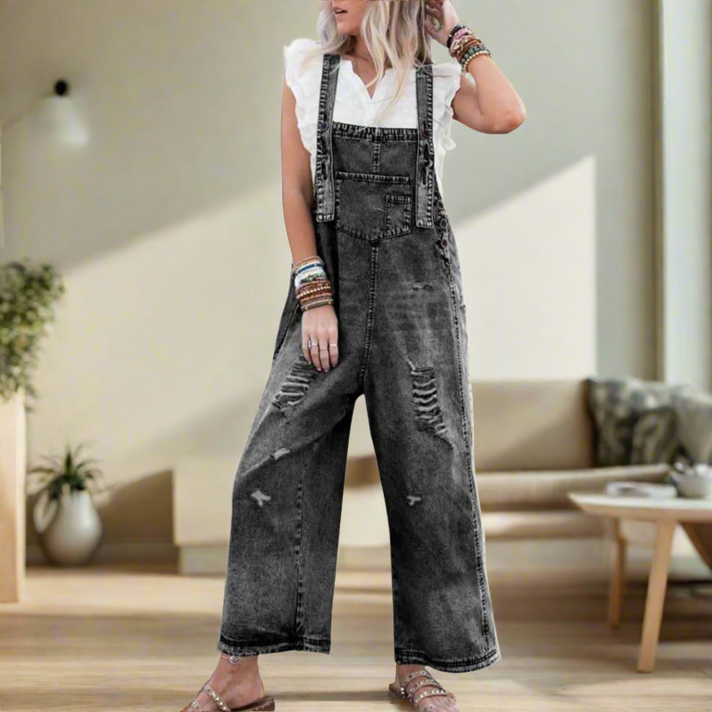 Beverley | Vintage Wash Adjustable Jumpsuit