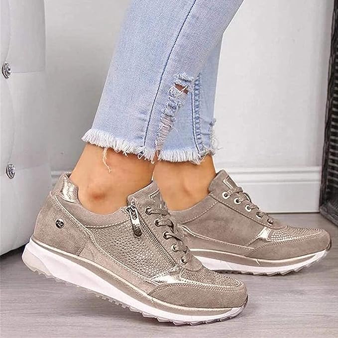 Gina | Zip-Up Orthopedic Sneakers