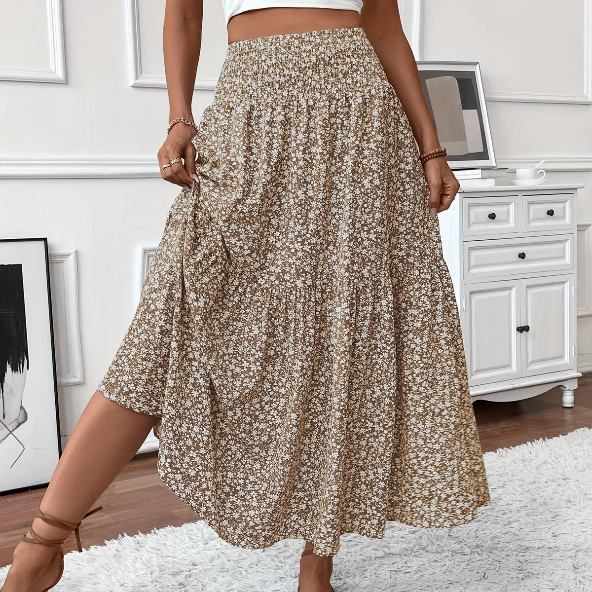 Elena | Ditsy Floral Skirt