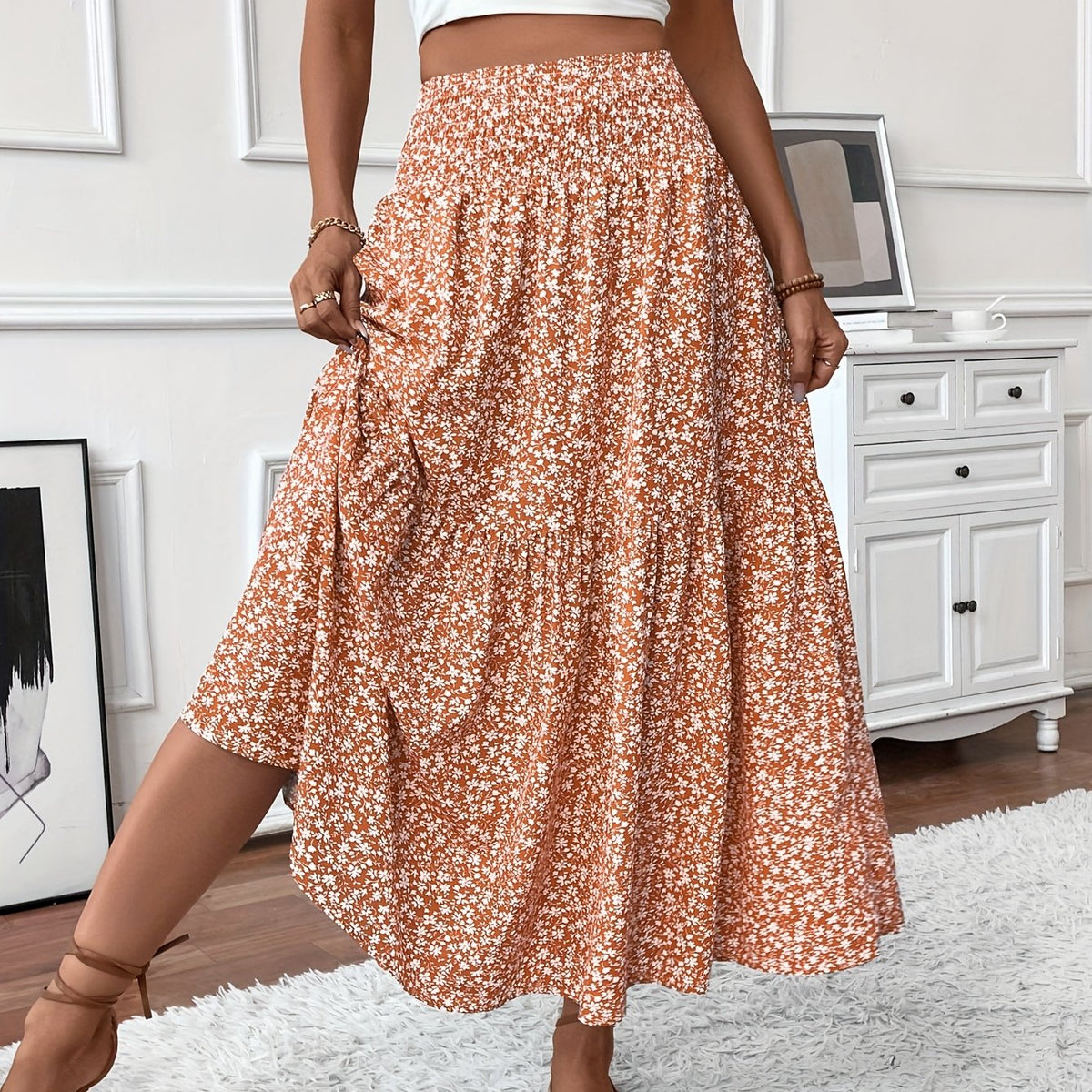 Elena | Ditsy Floral Skirt