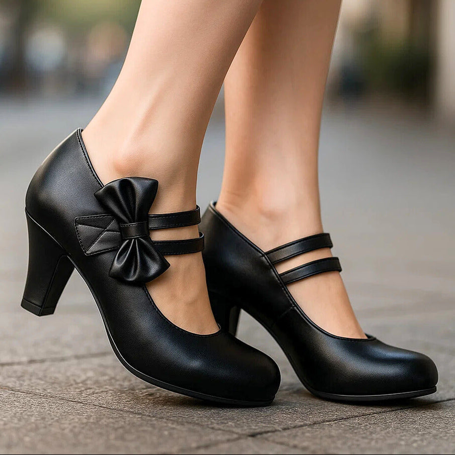 Bella | Elegant Bow-detail Occasion Heels