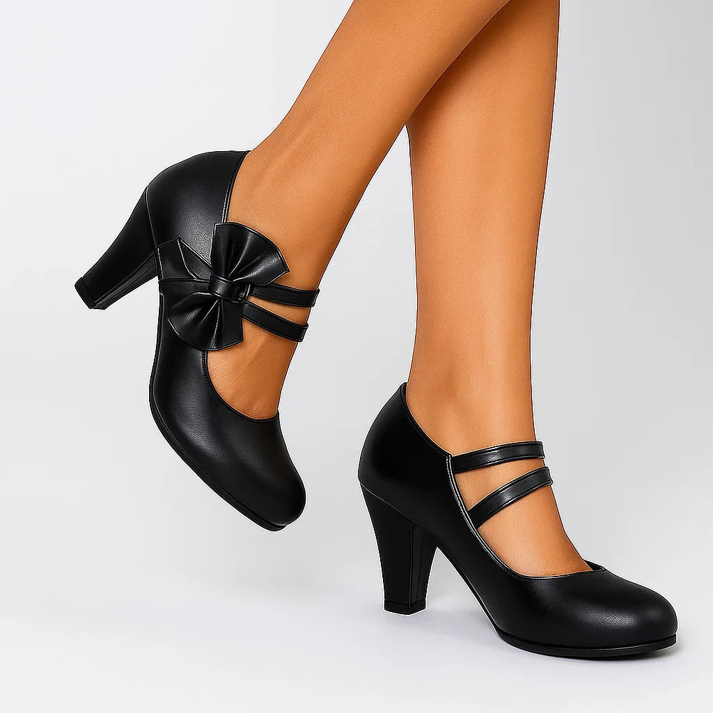 Bella | Elegant Bow-detail Occasion Heels