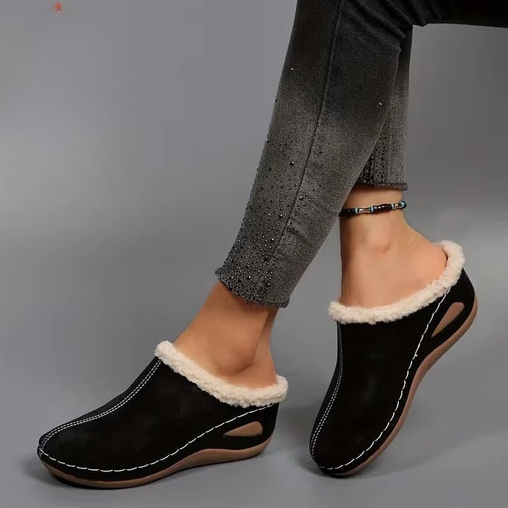 Josie | Cozy Fur-Lined Slip-On Sandals