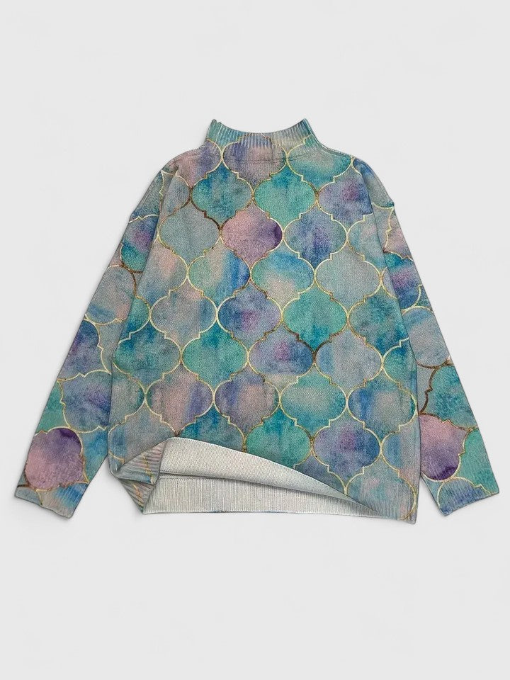 Selah | Ornate Gold Sweater