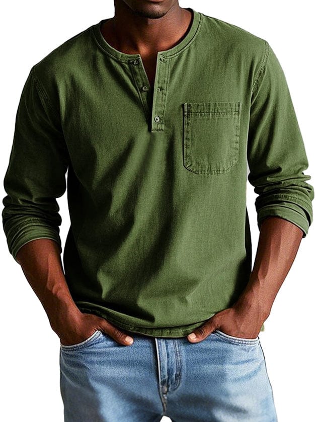 Frederik | Vintage Henley Sweater