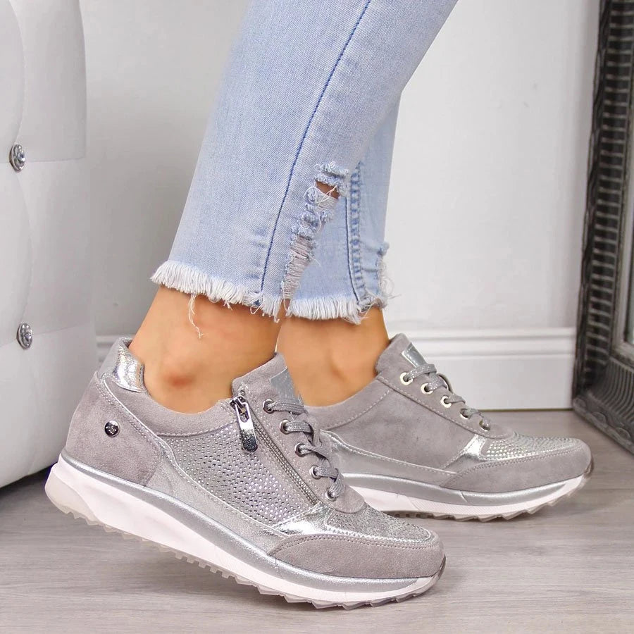 Gina | Zip-Up Orthopedic Sneakers