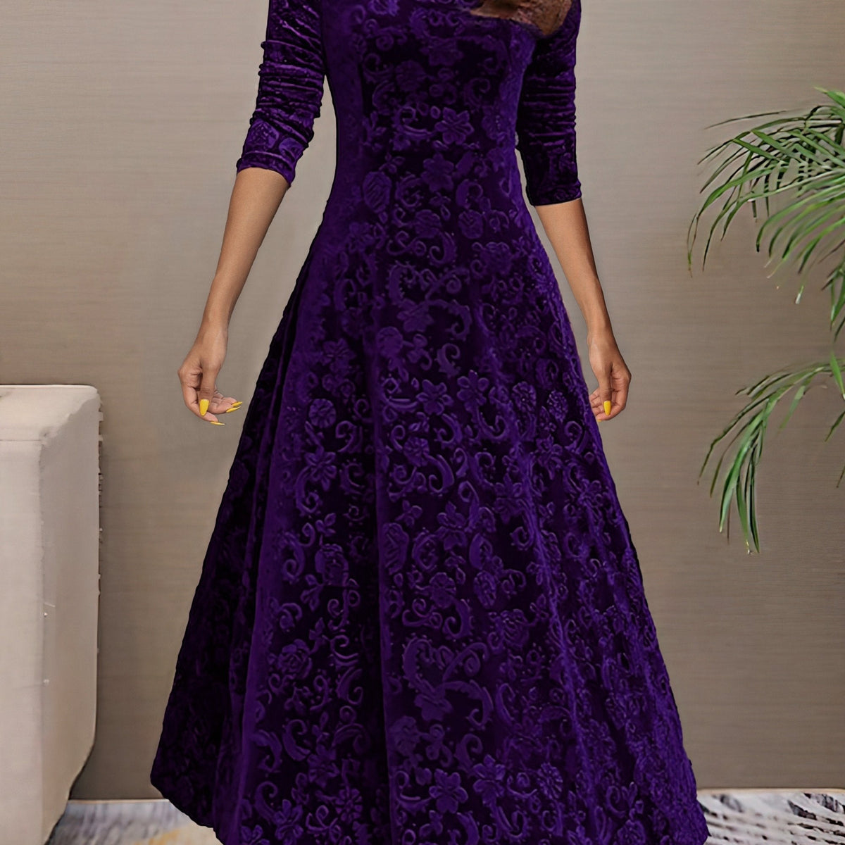 Nancy | Velvet Elegance Dress
