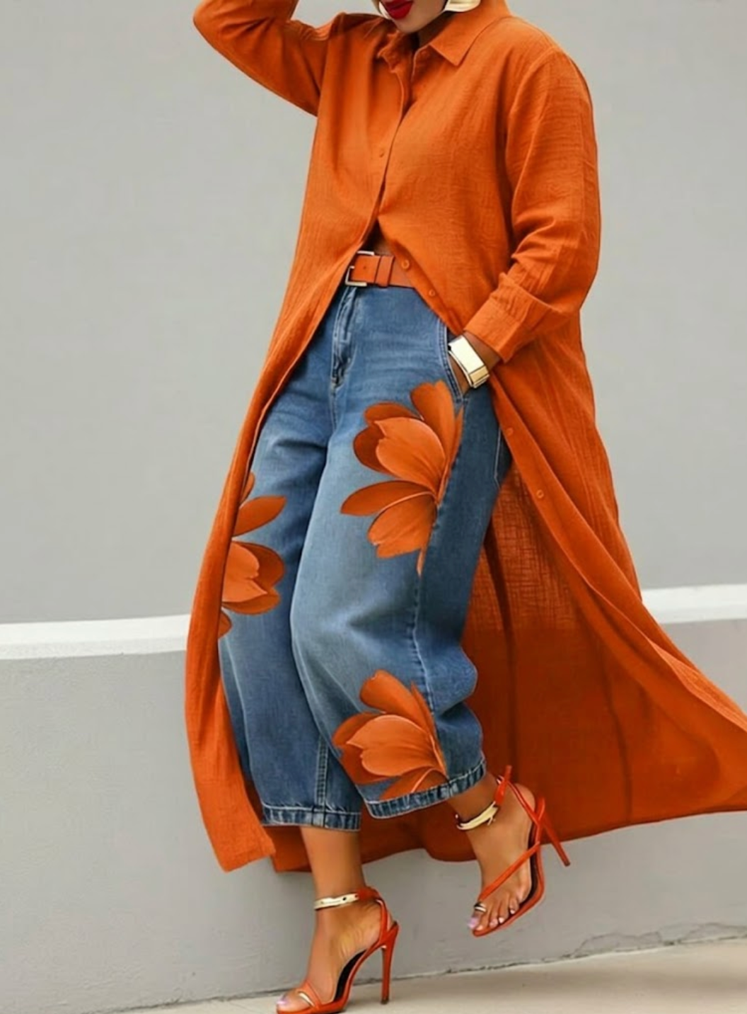 Valeria | Long Shirt Dress
