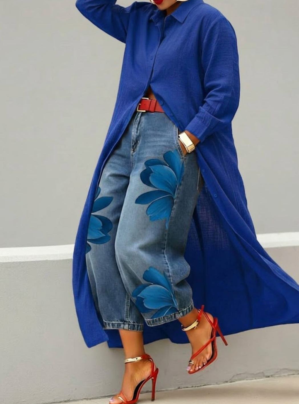 Valeria | Long Shirt Dress