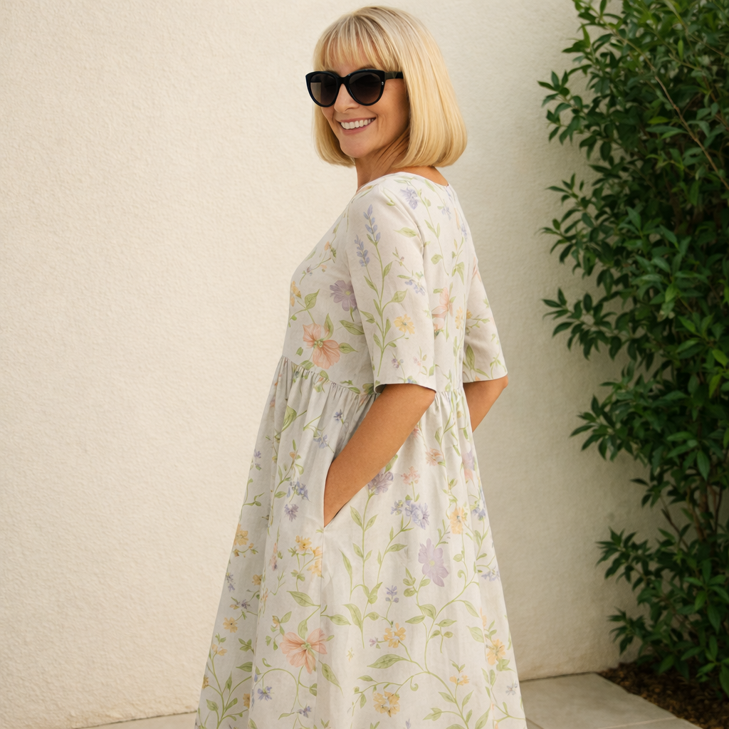 Luna | Midi Dress - Effortless Comfort