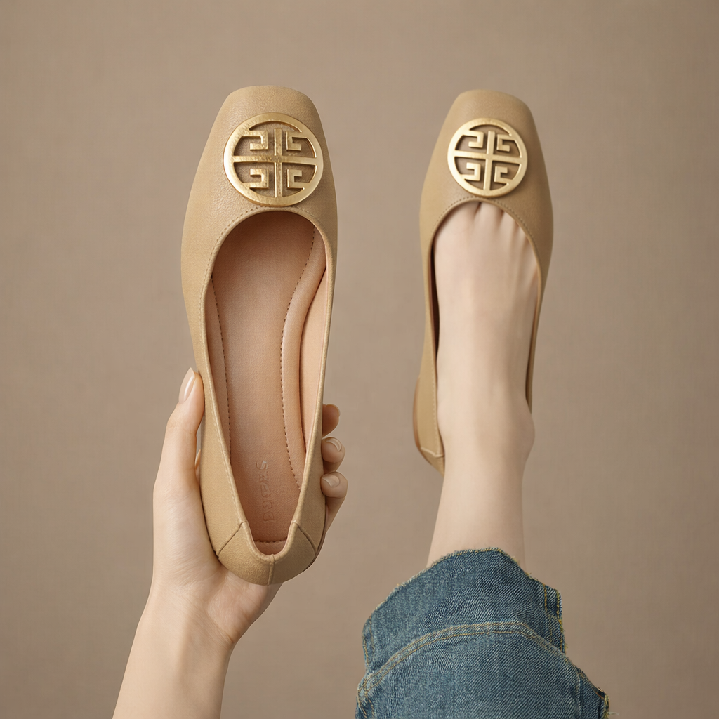 Cecil | Orchard Leather Flats