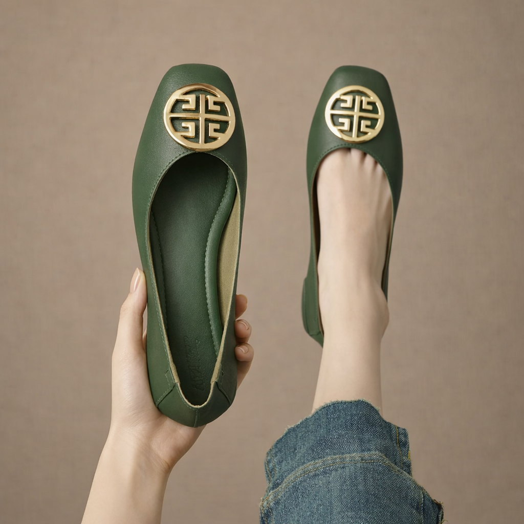 Cecil | Orchard Leather Flats