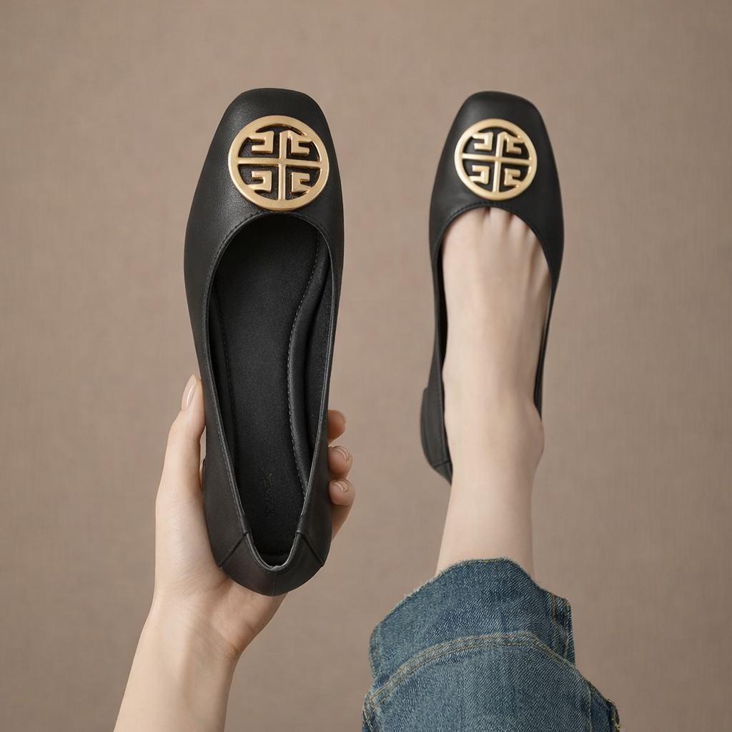 Cecil | Orchard Leather Flats