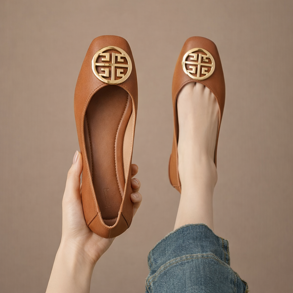 Cecil | Orchard Leather Flats