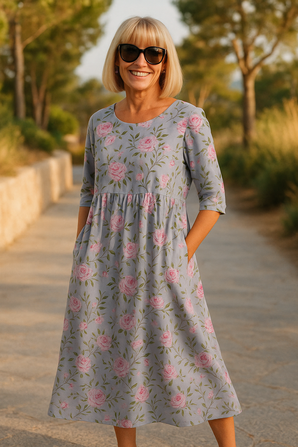Luna | Midi Dress - Effortless Comfort