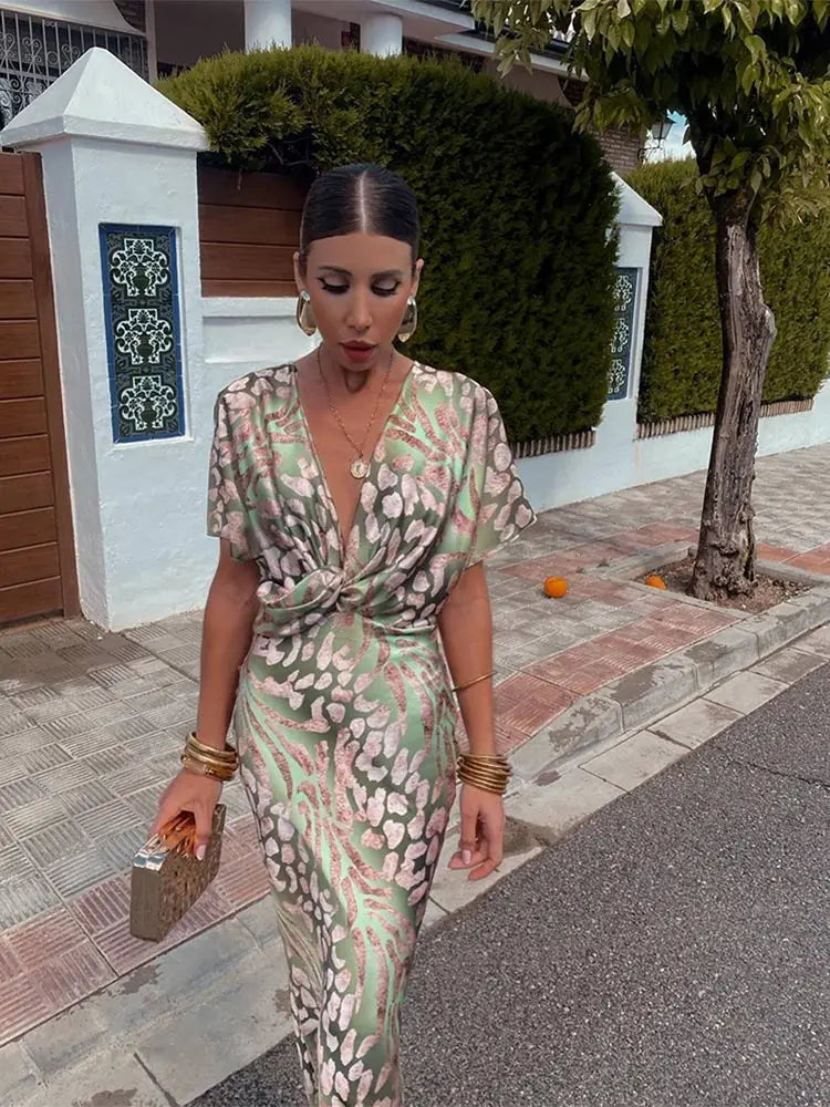 Casandra | Copper Midi Dress