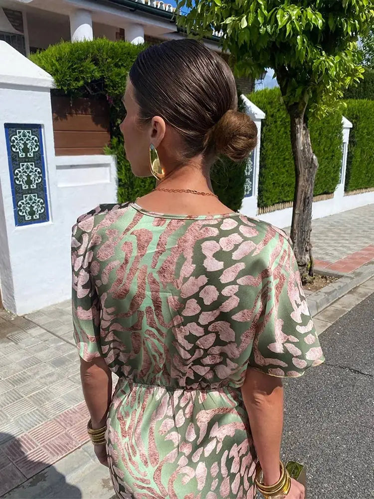 Casandra | Copper Midi Dress