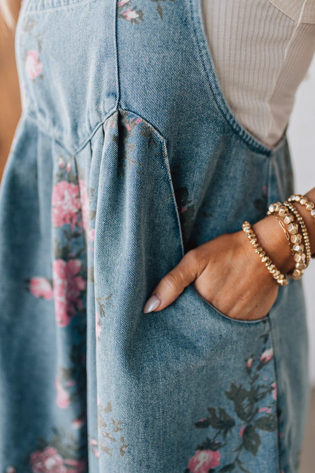 Hannah | Floral Shortalls