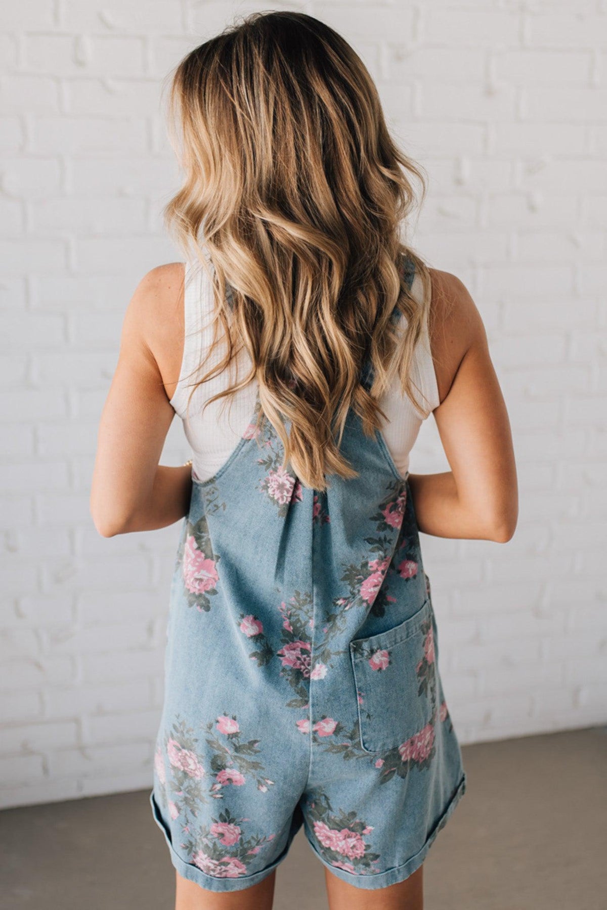 Hannah | Floral Shortalls